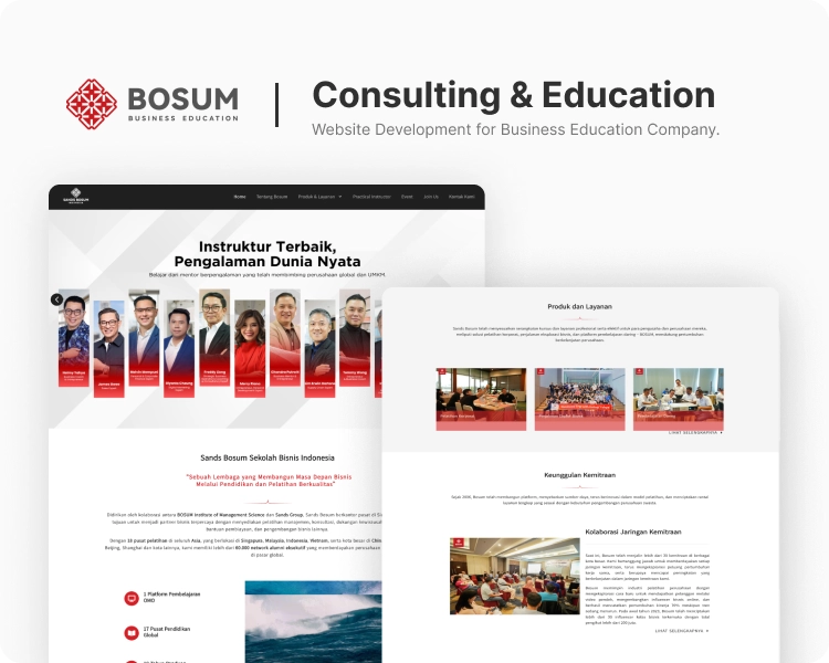 Bosum Indonesia - Website Development