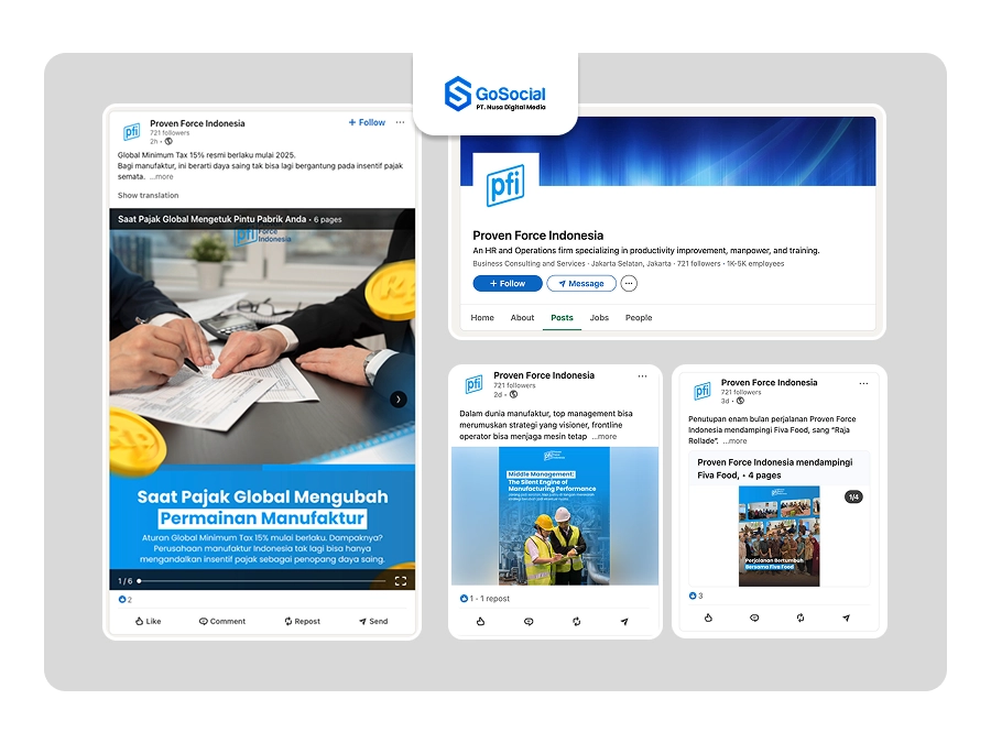 Contoh Klien Linkedin - GoSocial