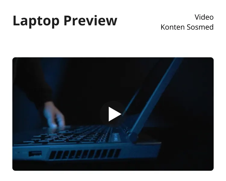 Video Promosi - Laptop