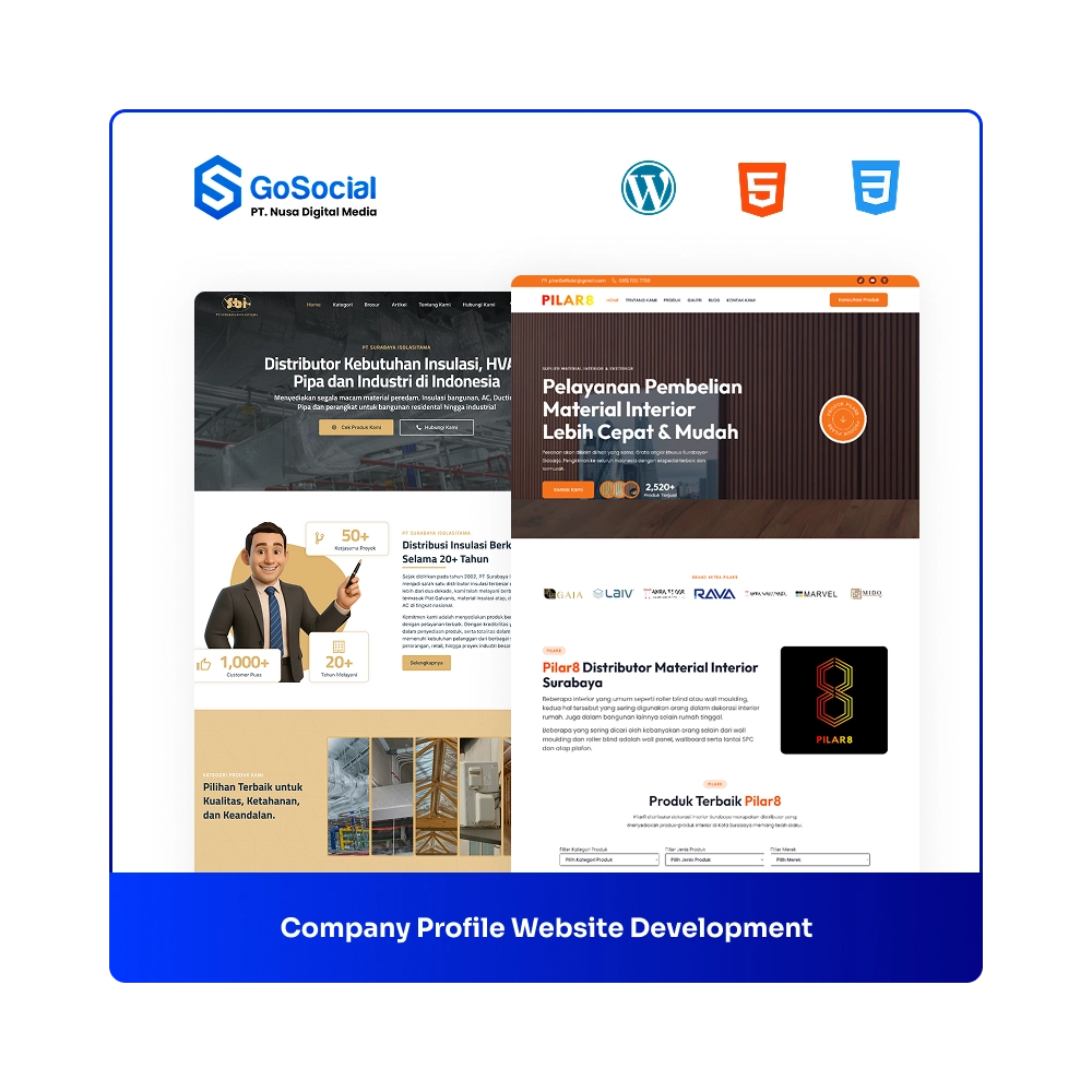 Contoh Website Company Profile GoSocial