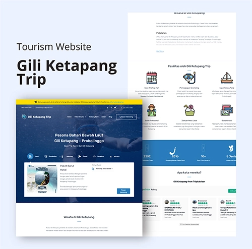 Portfolio GoSocial - Website Development - Gili Ketapang Trip