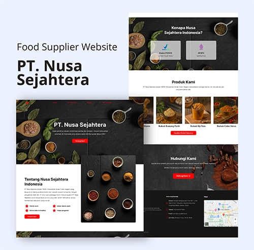 Website Company Profile - PT Nusa Sejahtera