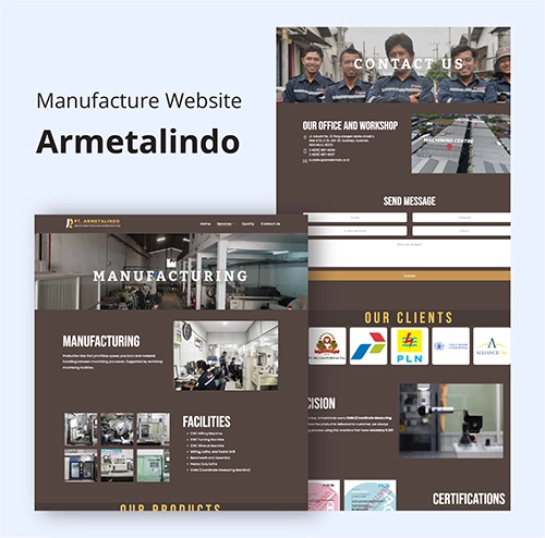 Website Company Profile - Armetalindo