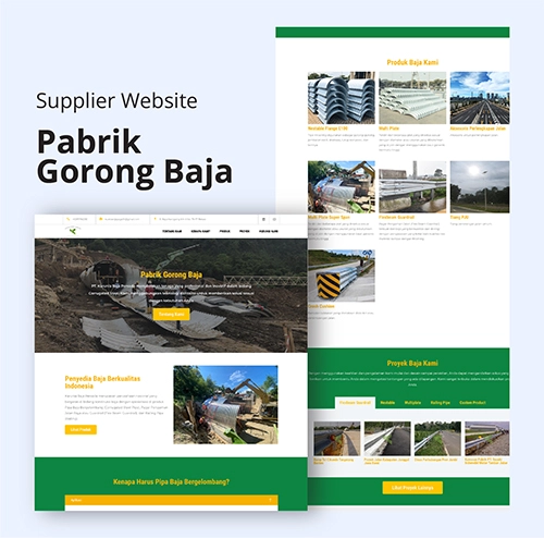 Website Company Profile - Pabrik Gorong Baja