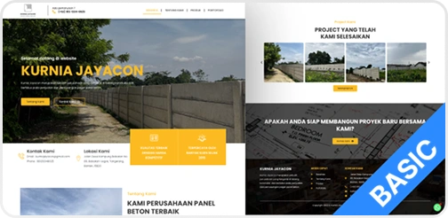 Ilustrasi paket Basic Website GoSocial