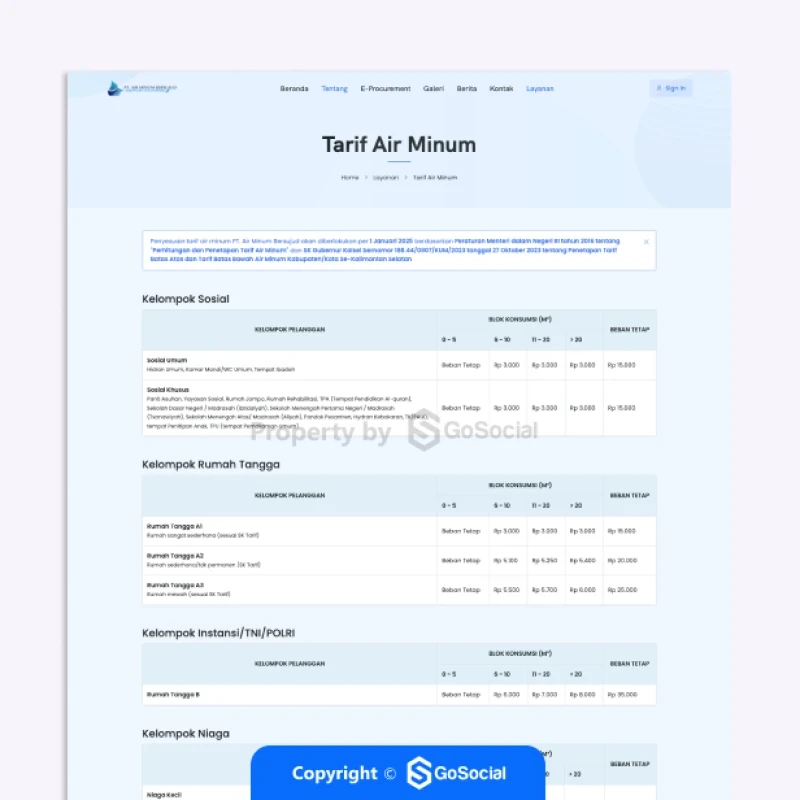Portofolio - Air Minum Bersujud