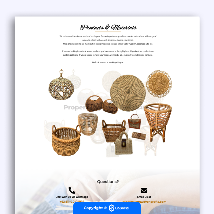 Portofolio - Artisan Woven Crafts