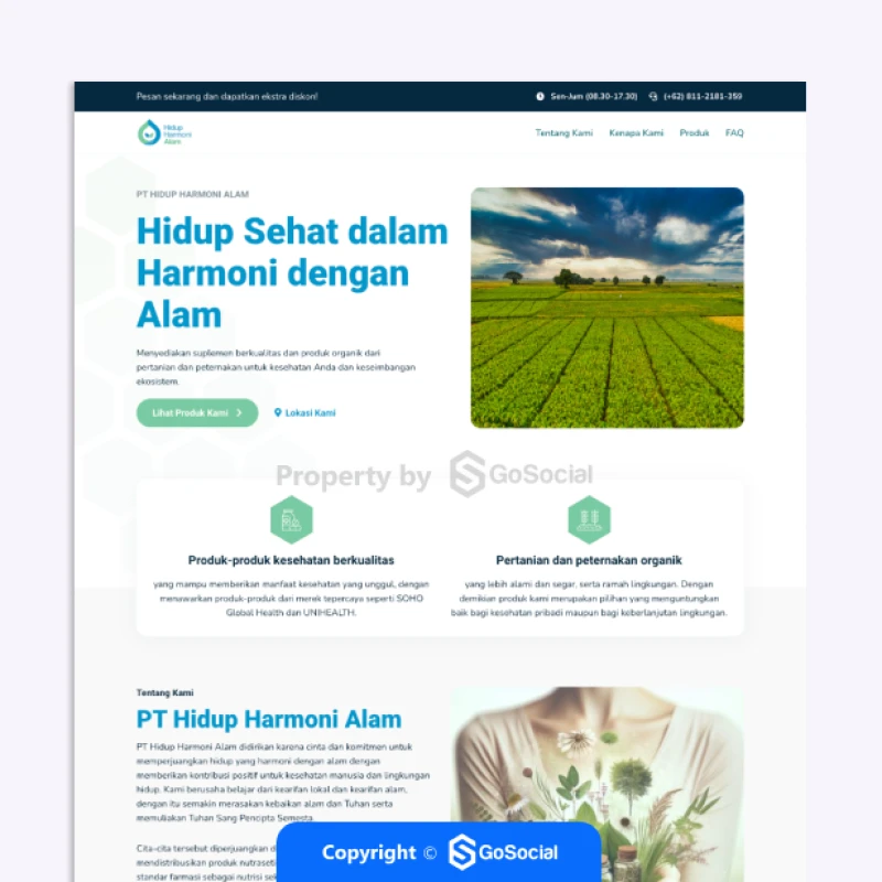Portofolio - Hidup Harmoni Alam