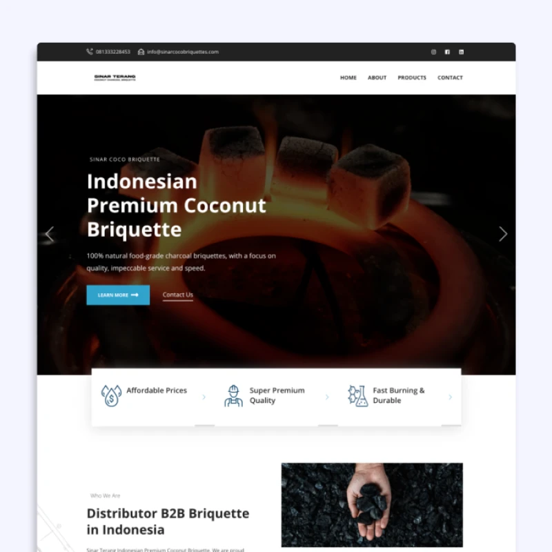 Portofolio - Sinar Coco Briquette